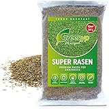 Greenyp® Super Rasen I sattgrüner Premium Zierrasen Nachsaat I Traumrasen...