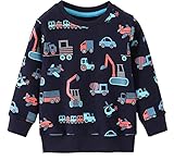 EULLA Kinder Jungen Sweatshirt Pullover Activewear Langarm Baumwolle Traktor...