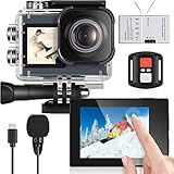 icefox Action Cam 4K Unterwasserkamera Wasserdicht 40M Ultra HD 20MP Kamera 170 Degree...