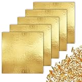 CZ Store Blattgold - 100 Stück, 14-cm-Blätter Set zum Vergolden, für Kunst &...