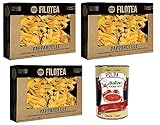 3x Filotea Pappardelle Pasta all'Uovo,Eiernudeln aus italienischen Rohstoffen,Packung mit...