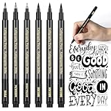 APOGO Kalligraphie Stift Handlettering Stifte Kaligraphiestifte set 6 Calligraphie Stifte...