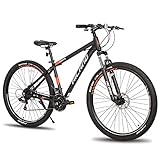 Hiland 29 Zoll Mountainbike MTB Hardtail Fahrrad mit Speichenrädern 482mm...