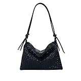 VIDSTM Damen Glitzer Tasche, Abendtasche Damen Hohe Kapazität mit Reißverschluss,...