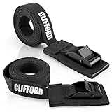 CLIFFORD Spanngurte, 2 Stück I 25mm I 0,5m - 5,5m I Ultra Robust I EN12195-2 I...