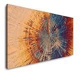 Paul Sinus Art Abstraktes Gemälde 120x 60cm Panorama Leinwand Bild XXL Format...