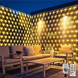 CORST Lichternetz 6x2M Mesh Lichterkette Außen Innen mit Stecker,Außen Garten...