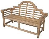 Gartenbank Teak Sitzbank Bank Holz 2-Sitzer Teakbank