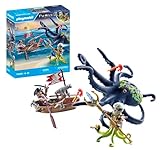 PLAYMOBIL Pirates 71419 Kampf gegen den Riesenoktopus, Deepers gegen Piraten, große Krake...