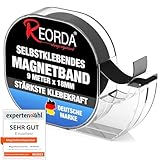 Reorda Magnetband selbstklebend im Spender (9 Meter) - Magnetstreifen I...