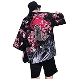 Siehin Herren Kimono Cardigan Japan Happi Kimono Frühling-Sommer Jacke Yukata...