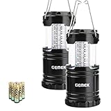 GEMEK 2 Pack LED Camping Laterne, Überlebensausrüstung für Hurrikan, Notfall,...