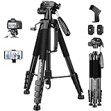 JOILCAN Kamera Stativ, 187cm Aluminium Leichte Dreibeinstativ für Canon Nikon...