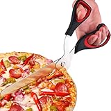 Pizzaschere Pizzaschneider, Küchenschere Pizzamesser Edelstahl Scharfe Schere...