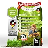 TerraUno – Herbstrasendünger mit Sofort- & Langzeitwirkung - 5 kg für 250 m² –...