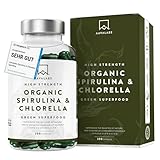 Bio Spirulina Chlorella Algen Kapseln [1800mg pro Dosis] - 200 Spirulina Pulver...