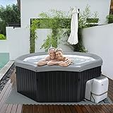 Miweba MSpa aufblasbarer Whirlpool Outdoor Tuscany F-TU061 | Achteckig 193.0 cm...