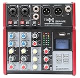 E-Lektron SE-4 Live Mischpult 2-Kanal Mixer + stereo USB/Bluetooth/Soundkarte,...