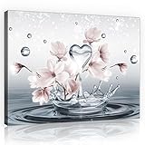 Forwall Bilder Blumen Magnolie Abstrakt 3D - 100x75 cm - Modern Canvas Leinwandbild...