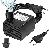 flintronic Mini Wasserpumpen(350L/H, 5W), Ultra Leise Aquarium Pumpe mit Hohem...