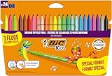 BIC Kids Filzstifte Set Kid Couleur, Fasermaler zum Malen in 24 auswaschbaren...