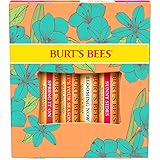 Burt's Bees Lippenbalsam-Geschenkset, 4 Lippenbalsam, Granatapfel, Kokosnuss und Birne,...