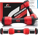 GATE FITNESS Verstellbare Hanteln Set [2 Stück] Verstellbar bis zu 3kg | Kurzhanteln 2er...