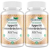 Appetitzügler für Männer 3217 mg, Natürliche Fettverbrenner, Hochdosiertes Glucomannan...