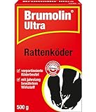 Brumolin Ultra Rattenköder, auslegefertige Portionsköder mit zuverlässiger Wirkung...