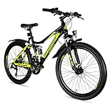 Bergsteiger Broome 24, 26 Zoll Kinderfahrrad, Shimano 21 Gang-Schaltung, StVZO,...