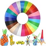 3D Stift Filament PLA, je 5M 3D Pen 1.75mm Packung mit 25 verschiedenen Farben...