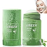 Green Mask Stick, Blackhead Remover Natural Grüner Tee Reinigende Tonerde Stick...