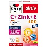 Doppelherz C + Zink + E 400 - Vitamin C und Zink unterstützen die normale...