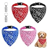 tonyg-p 4 Stück Hundehalstuch, Hunde Bandana Kopftücher, Hundehalstuch mit...