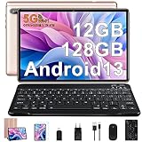 FACETEL Tablet 10 Zoll Android 13 Tablet PC mit 5G WLAN Octa-Core 2.0Ghz | 12GB RAM +...