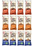 CLIF Nut Butter Bar Bio Energie Riegel 12 x 50 Gramm Probierpaket 4 x Peanut...