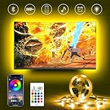 HAMLITE LED TV Hintergrundbeleuchtung für 50 55 Zoll Fernseher, 3.5m Bluetooth...