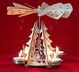 Wichtelstube-Kollektion Weihnachtspyramide Winterkinder Pyramide f. Teelichter Weihnachten