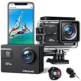 WOLFANG GA300 Action Cam 4K 60FPS 24MP Unterwasserkamera WiFi 40M wasserdichte...