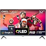 CHIQ Fernseher L32QM8G 32 Zoll QLED TV, FHD, HDR, Rahmenloses Metall-Design,...