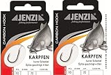 Set: 2 Packungen gebundene Haken Karpfen von Jenzi, Allroundhaken, Karpfen (20 Stück) an...