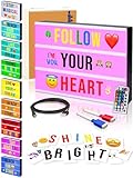 Light Box Kinder mit Farbwechsel - Lightbox mit Buchstaben Leuchtkasten mit Buchstaben Set...