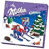 Milka & OREO Adventskalender 1 x 284g I Adventskalender mit Schokolade und OREO...