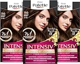 Palette Intensiv Creme Coloration 3-65/750 Schokobraun Stufe 3 (3 x 115 ml),...