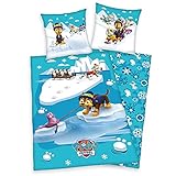 Klaus Herding GmbH Bettwäsche Set Paw Patrol kuschelig warm 80 x 80 und 135 x 200 cm...