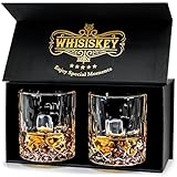 Whisiskey - Whisky Gläser Set – 2 Tumbler Gläser (2x 300 ml) –...