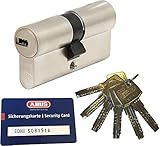 ABUS EC660 Profil-Doppelzylinder Länge (a/b) 45/45mm (c=90mm) mit 6 Schlüssel,...