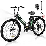 HITWAY E-Bike 26 Zoll City Elektrofahrrad mit 36V 8,4Ah Herausnehmbarer Lithium-Akku,...