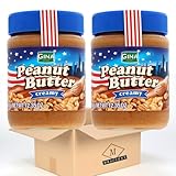 2x Gina Erdnussbutter Creamy Peanut Butter Streichcreme (2x350g) (700g) + MBAccent...