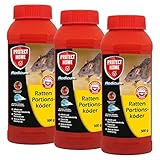 SBM Protect Home Rodicum Ratten Portionsköder 3X 500 g - Zur Bekämpfung von...